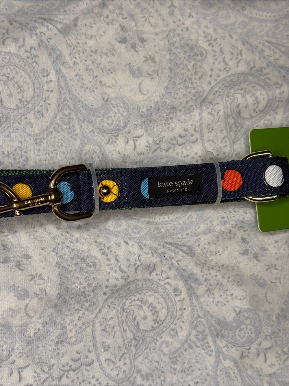 kate spade Navy Polka Dot Pet Leash